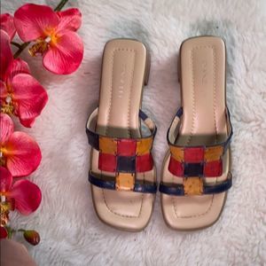 Danelle Women Slip On Retro Sandals.